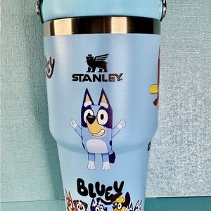 Light Blue Kids Tumbler with Fun Characters
